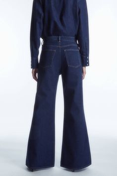 RAY JEANS - FLARED - DARK BLUE - Jeans - COS Trend Jeans, Street Brands, The Ray, Pants Denim, Genetically Modified, Shank Button, Dark Blue Jeans, Flared Pants, Flared Jeans