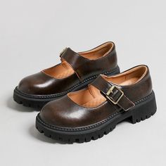 Material: Vegan Leather Sandals Preppy, Brown Mary Janes, Platform Oxfords, Oxford Platform Shoes, Mary Janes Shoes, Black Platform Sandals, Oxford Platform, Oxfords Shoes, Aesthetic Shoes