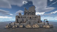 Minecraft Keep Ideas, Minecraft Dungeon Ideas, Minecraft Port Town, Minecraft Small Castle, Minecraft Fort, Minecraft Base