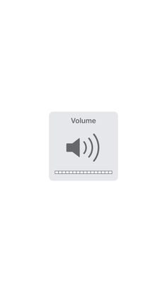 the volume button on an iphone's screen is shown with sound waves coming out of it