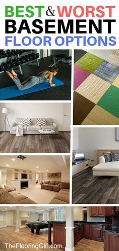 the best and worst basement floor options