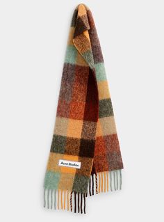 Acne Scarf, Tartan Scarf, Modern Accessories, Scarf Knitting Patterns, The Favourite, See By Chloe, Scarf Pattern, Handbag Shoes, Yohji Yamamoto