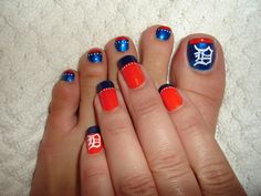 Long toenails like that freak me out, but I love the Detroit D on them Sport Nails