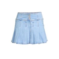 New With Tag Pleated Denim Mini Skirt Denim Skirt Mini Pleated All Over High Rise Waist Side Zipper Closure 100%Polyester Denim Skirt Mini, Pleated Denim Mini Skirt, Mini Skirt Denim, Glitters Skirt, Pleated Denim, Distressed Skirt, Grey Mini Skirt, Ruffle Mini Skirt, Orange Skirt