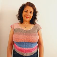 Handwoven shirt for women Relaxed Fit Short Sleeve Knit Top, Casual Multicolor Short Sleeve Knit Top, Pink Fitted Knit Top, Fitted Casual Blouse, Casual V-neck Fitted Blouse, Stretch Multicolor Knit Top, Casual Stretch Pink Blouse, Pink Stretch Casual Blouse, Casual Pink Stretch Blouse