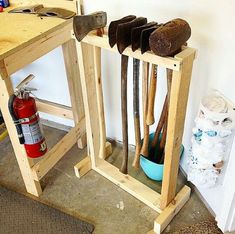 an image of a rack with tools on it