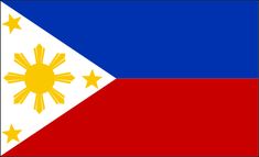 the philippines flag with stars on it