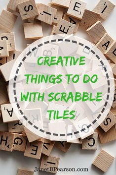 the words creative things to do with scrabble tiles