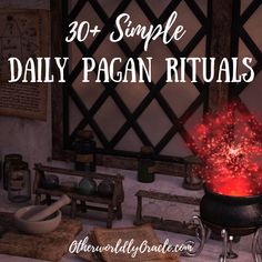 Not sure how to incorporate your pagan spirituality into daily life? Here's my list of 30+ simple daily pagan rituals to implement in your routine. Druidism Spirituality, Pagan Life, Pagan Lifestyle, Pagan Beliefs, Wiccan Rituals, Pagan Spirituality, Pagan Crafts, Pagan Rituals