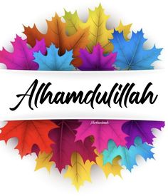 colorful autumn leaves with the word anandaliah