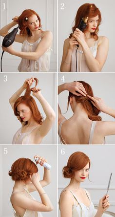 Holiday hair how-to: the side chignon Side Chignon, Pin Curl, Penteado Cabelo Curto, Holiday Hairstyles, Blow Dryer, Hair Dos