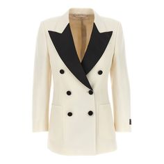 Double-Breasted Wool Blazer With Contrasting Lapels, Button Closure, Pockets, Long Sleeves, Back Split. Color: White/Black Size & Fit: True To Size Fit Composition: 100% Wool Sku: Jul-752675zanrx9037 Welcome To The Official Luosophy Poshmark Closet! Luosophy Is A Luxury Brand Reselling Company Founded In San Diego, Ca From 2016. All Our Products Are Imported From Italy And Sold In The Usa. We Do Our Best To Provide High Fashion, Luxury Items At Affordable Prices. We Guarantee All Our Products Ar Gucci Sweater, Gucci Jacket, Black Wool Blazer, Gucci Women, Tailored Blazer, Womens Blazers, Double Breasted Blazer, Wool Blazer, Fashion Luxury