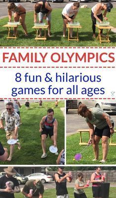 people are playing frisbee in the park and having fun with their family olympics games for all ages