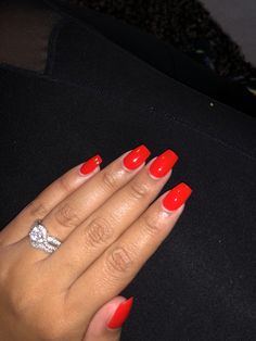 Lucky Red Nails, Dnd Burst Of Gold Nails, Dnd Red Gel Polish, Dnd Swatches, Neon Red Nails, Fall Nails Squoval, Dnd Red, Dnd Colors