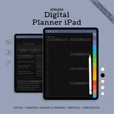 Digital Planner iPad built to help you become more efficient at everything you do. Enjoy a high-quality page structure with hyperlinks, clickable tabs and buttons. Put your notepad and pen aside and turn your attention to this planner designed for digital devices. #goodnotesipadideas #goodnotes5templates #digitalplanning #digitalplannersandorganizers #digitalplannergoodnotestemplate Success At Work, Notepad And Pen, Digital Planner Template, Work Planner Organization, Manage Your Time, Planner Ipad, Digital Devices, Work Planner, Work Study