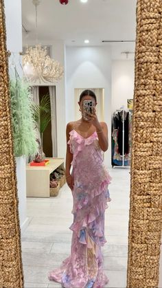 Spaghetti Straps Pink Tiered Long Dress gh2905 – girlhomeshops Pink Ruffled Prom Gown, Pink Ruffled Chiffon Prom Dress, Luxury Pink Ruffled Maxi Dress, Pink Floor-length Dress With Ruffle Hem, Luxury Pink Ruffle Maxi Dress, Ruffled Maxi Dress, Dress Code, Long Maxi Dress, Dress Codes