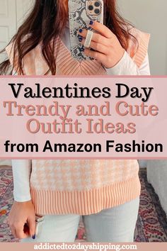 The best cute valentines day outfits for women 2023. If you want a casual valentines day outfit for the holiday then check out these cute amazon fashion finds that are perfect for a valentines day date outfit, party or galentines day outfit.