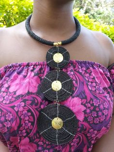 This is a fully handmade black African necklace, it is made using black longlasting fine beads. This necklace is a great jewellery piece and will match with most outfits. It is also a perfect gift for friends and family. This necklace is also available in any other colour you would prefer, request for customization by texting us or just leave a note after placing your order saying your preferred color. The necklace is very easy to put on and remove and also it is light. We offer fast shipping wo Black Necklaces, Thigh Chain, Women Jewellery, African Necklace, Jewellery For Women, Beautiful Sandals, Ankle Chain, Jewellery Gifts, Bead Bangles