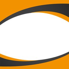 an orange and black abstract background with a white oval in the center on top of it