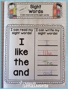 sight words worksheet for beginning and ending the word i can read it with pictures