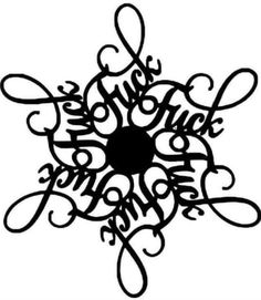 a snowflake with the word love on it