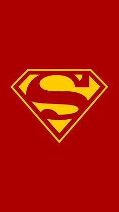 the superman logo on a red background