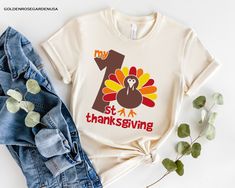 My First Thanksgiving Shirt, Baby's First Thanksgiving Shirt, Personalized Thanksgiving Baby Outfit, Girl and Boy Baby Thanksgiving Shirt - How To Order ---- 1-) Please, check and review all the photos. 2-) Choose your t-shirt size and color. *We use more than one brand product. Different styles of shirts may have different shades of same color choice due to different manufacturer brands. *For this reason, we recommend you to match shirts from the same styles if you want precisely matching color Thanksgiving Baby Outfit, Babys First Thanksgiving, Baby Thanksgiving, My First Thanksgiving, Thanksgiving Baby Outfits, Thanksgiving Baby, First Thanksgiving, Girl And Boy, Thanksgiving Shirt