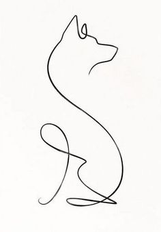 a black and white drawing of a dog's head with the letter s on it