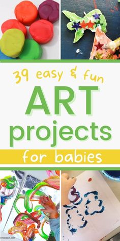 art projects for babies that are easy and fun to do with the kids at home