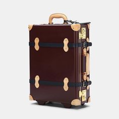 The Burgundy Architect Carryon | Vintage Dark Red Leather Luggage – Steamline Luggage Luxury Luggage Sets, Red Suitcase, Steamline Luggage, Designer Travel Bags, Key Locks, Luxury Luggage, Leather Suitcase, Cream Art, Art Deco Print