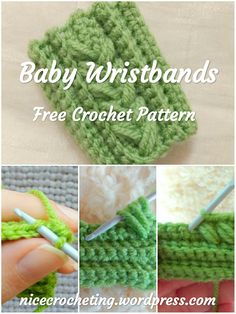 crochet baby wristbands free pattern with instructions to make them easy and stylish