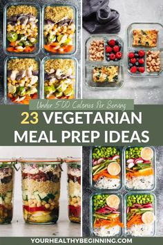 25 vegetarian meal prep ideas that are easy to make and delicious for the whole family