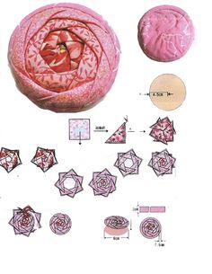 the instructions for how to make an origami rosette with paper and glue