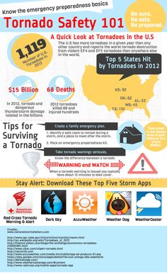 Tips for Surviving a Tornado | Tornado Safety 101 #survivallife www.survivallife.com Safety Poster Ideas, Home Survival, Survival Gadgets, Safety Poster, Storm Shelter