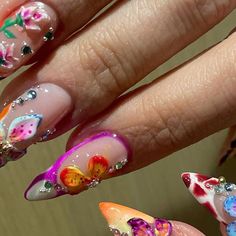 3d Flower Nails, Tropical Nails, Classy Acrylic Nails, Vacation Nails, Marble Nails, 3d Nail Art, Minimalist Nails, 3d Nails, Chrome Nails