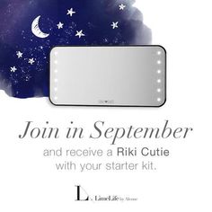 Join my team this month of September 2019 and get $400 of product plus this FREE Riki Cutie Mirror. #wearethebrand #allnaturalskincare #limelife Makeup Light, Perfect Lipstick, Perfect Eyeliner, Dark Complexion, Skincare And Makeup, Makeup Rooms