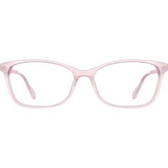 We love these adorable pink rectangle glasses. The medium-narrow acetate eyeglasses front is translucent light pink. The pink temple arms are made with lightweight aluminum alloy and feature hidden spring hinges for a comfortable fit. The overall effect is girlish yet still refined. | Zenni Women's Rectangle Prescription Eyeglasses Pink Mixed Pink Rectangle, Everyday Glasses, Rectangle Glasses, Rectangle Eyeglasses, Zenni Optical, Round Face Shape, Matte Pink, Stylish Glasses, Women Pink