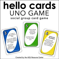 the card game hello cards is designed to help children learn how to use it