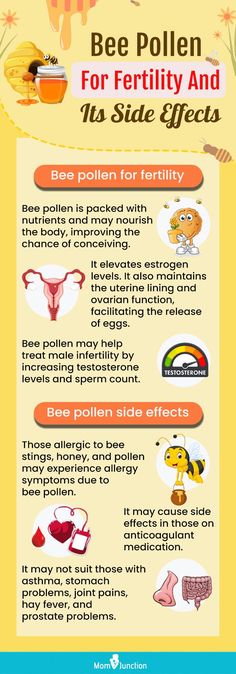 the benefits of bee pollen for fertity and its side effects info sheet with information