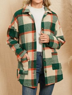 Buy Chic Jackets Online, Best Jackets Sale Lamb Jacket, Belt Pocket, Drawstring Jacket, Plaid Shirt Women, Outwear Women, Button Long Sleeve, Denim Pocket, Belted Jacket