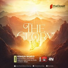 the glory poster with mountains in the background