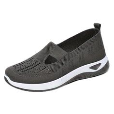 PRICES MAY VARY. Women's Woven Orthopedic Breathable Soft Shoes: Experience comfort and support with these athletic walking shoes for women. Our sneakers have a soft and smooth sole along with a secure design, the soft supportive insole allows you to walk for hours in comfort and without foot pain. Slip on Sneaker for Women: Designed to outlast summers, these shoes provide superior slip resistance and feature a triple arch support design for even weight distribution. Summer Walking Shoes Women: Breathable Slip-on Walking Shoes For Light Exercise, Breathable Flat Walking Shoes, Comfortable Flat Heel Slip-on Sneakers For Sports, Gray Flat Heeled Sneakers For Sports, Comfortable Flat Walking Shoes For Sports, Breathable Running Shoes For Jogging With Flat Heel, Casual Non-slip Walking Shoes For Light Exercise, Comfortable Breathable Closed Toe Slip-on Sneakers, Breathable Flat Heel Walking Shoes