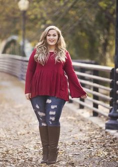 Fat Fashion: Plus-size boots for fall — Steemit Outfit Curvy, Sukienki Plus Size, Dress Models, Plus Size Fall Outfit, Chic Gowns, Plus Size Fall, Stylish Plus, Moda Plus