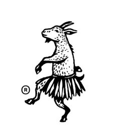 a black and white drawing of a dog on its hind legs, with the letter d in