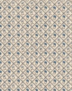 a blue and white flower pattern on fabric