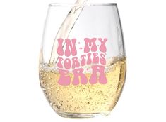 PRICES MAY VARY. MEMORABLE 40TH BIRTHDAY GIFT FOR HER - This "In My 40s Era" wine glass is the perfect gift to commemorate any 40th birthday party for anyone in their forties. Even use it for over the hill 40th birthday party decorations. GREAT BIRTHDAY GIFT FOR WOMEN - This cute in my forties era stemless wine glass is a great gift for birthdays, Christmas, white elephant, mothers day, and valentines day. Funny gift for mom, sister, daughter, or best friend. LONG LASTING AND DURABLE 15oz WINE G 30 Gifts For Your 30th Birthday, 30th Mug, 40th Birthday Wine Glasses, In My 40s Era Birthday, Creative 40th Birthday Gifts For Women, 30th Birthday Gifts For Women, 40th Birthday Wine, In My 40s, Turning Forty