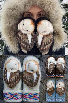 Scandinavian Mittens, Nordic Mittens, Diy Fairy Wings, Yarn Crafts For Kids, Crochet Appliques, Mitten Ornaments, Vintage Leather Backpack, Funny Owls, Giraffe Pattern