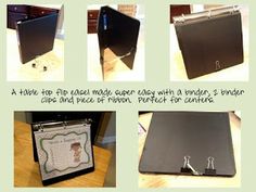 a binder made easy with a binder, clip and piece of ribbon perfect for cutting