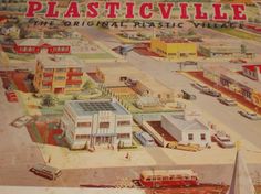 an advertisement for plasticvillee, the original realistic village