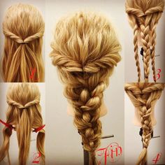 Bavarian Braids, Midevil Hair Braids, Ren Faire Hairstyles Easy, Ten Faire Hair, Greek Braid Hairstyles, Renn Faire Hairstyles, Ren Fest Hairstyles, Druid Hairstyles, Middle Ages Hairstyles